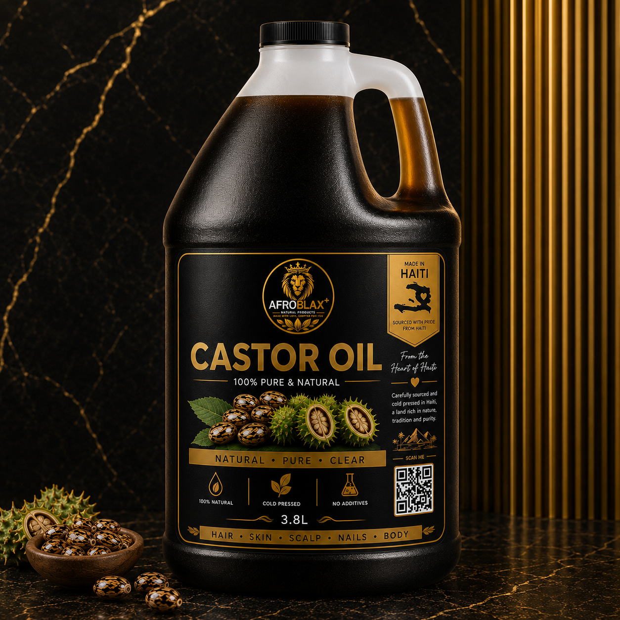 Afroblax Haitian Black Castor Oil 🇭🇹